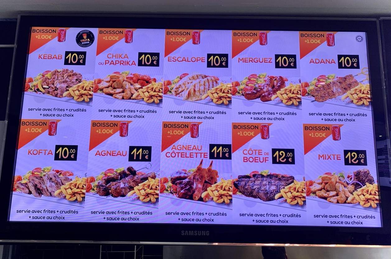 Kebab Urfa 63 menu 2