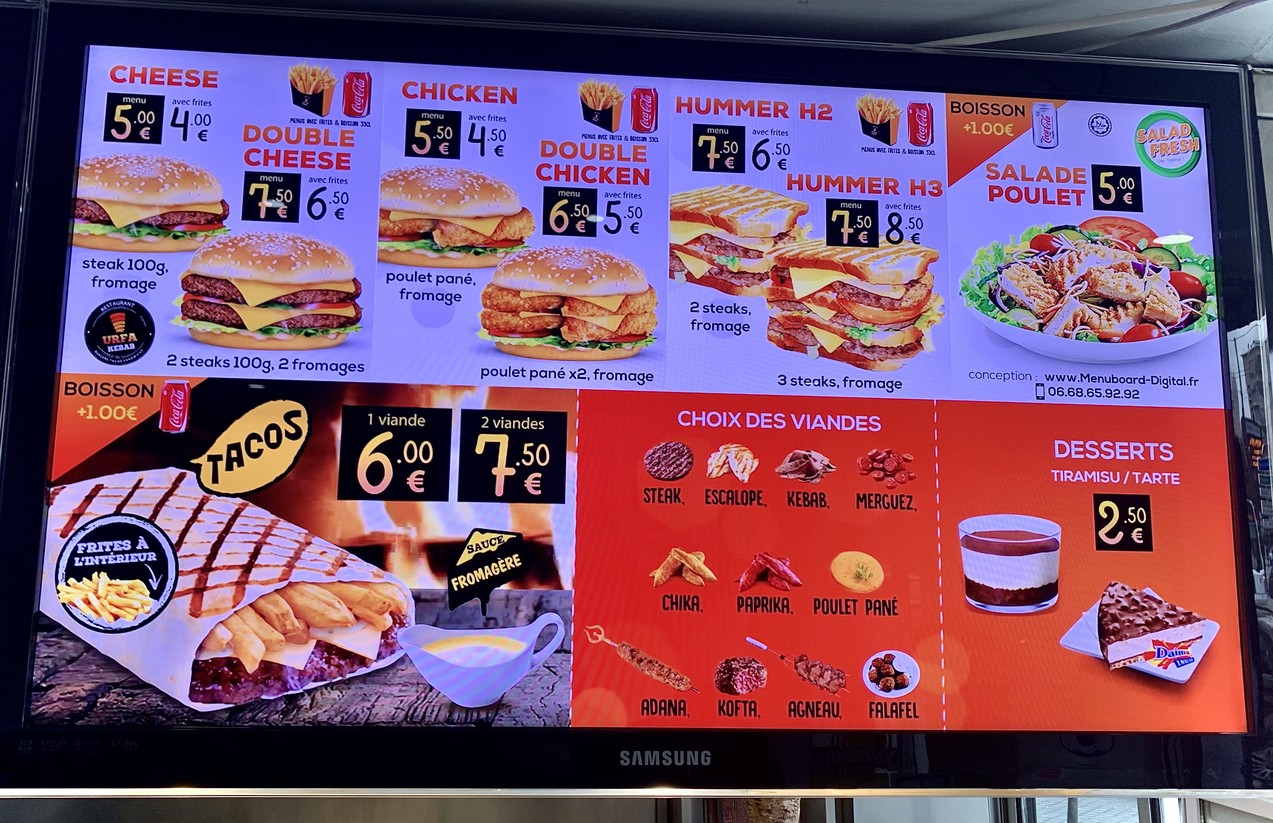 Kebab Urfa 63 menu 3