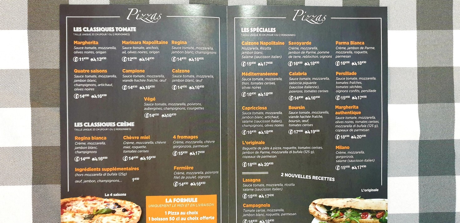 A Casetta Di Pizza menu 2