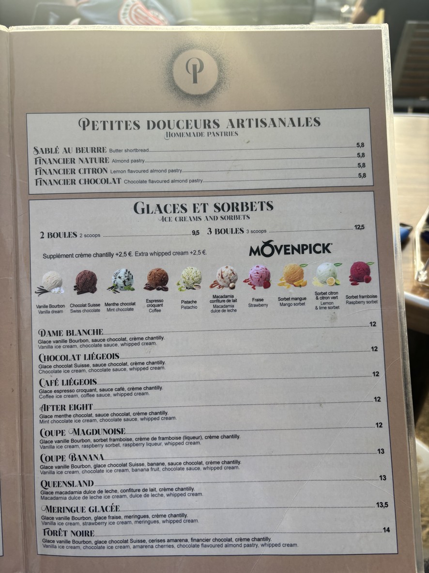 La Terrasse de Pomone menu 2