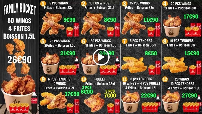 Chicken Spice menu 4