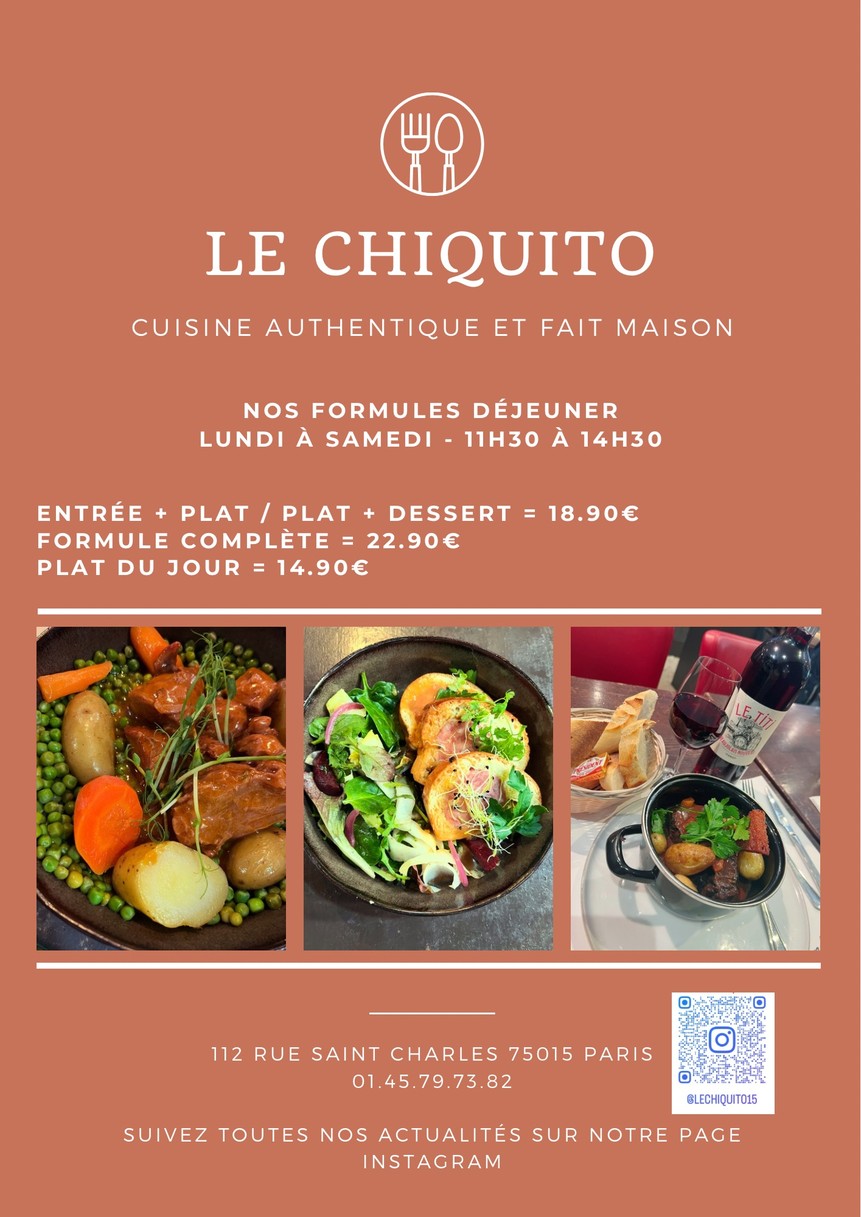 Le Chiquito menu 1