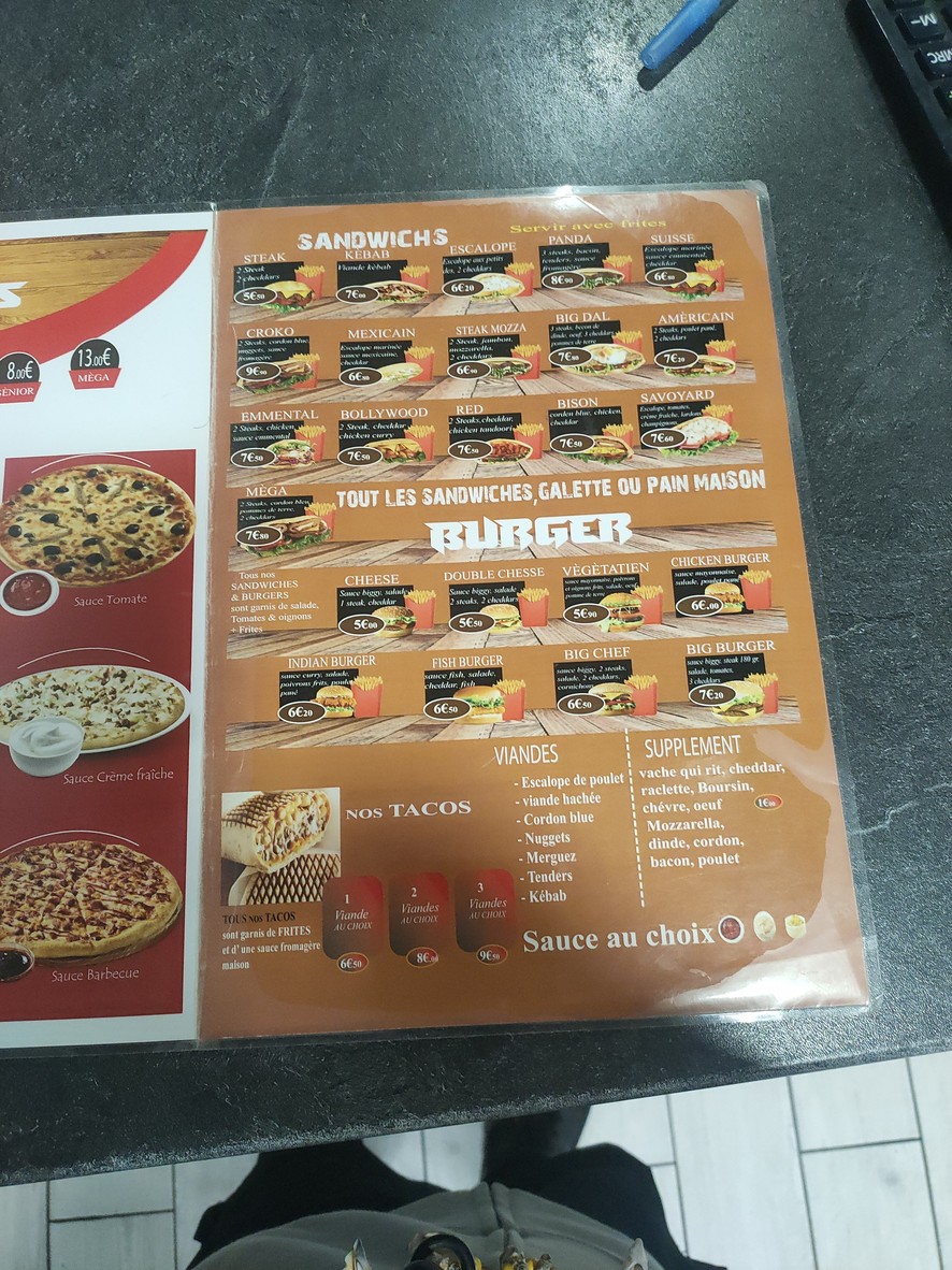 Resto Rapide menu 3
