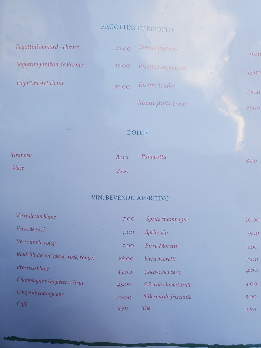 En casa de Paolo menu 3
