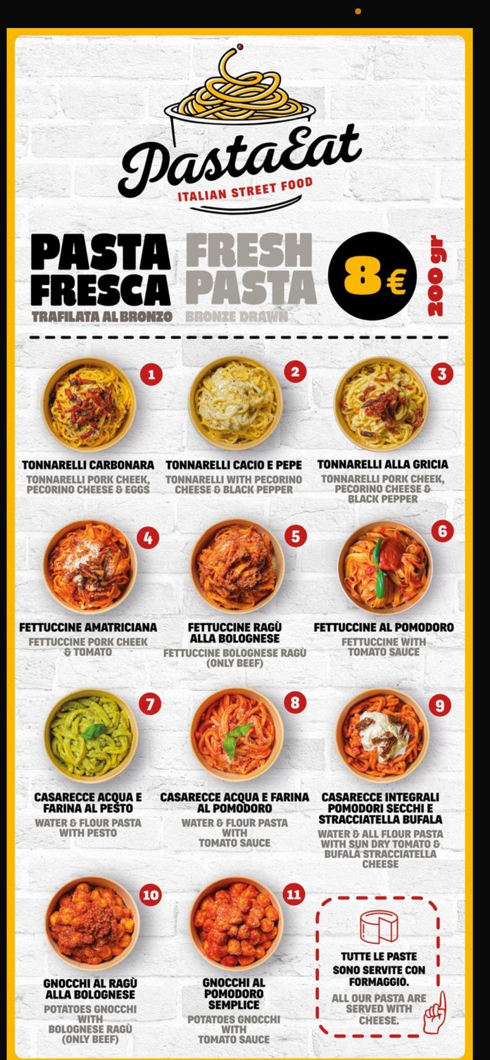 Pastaeat menu 1