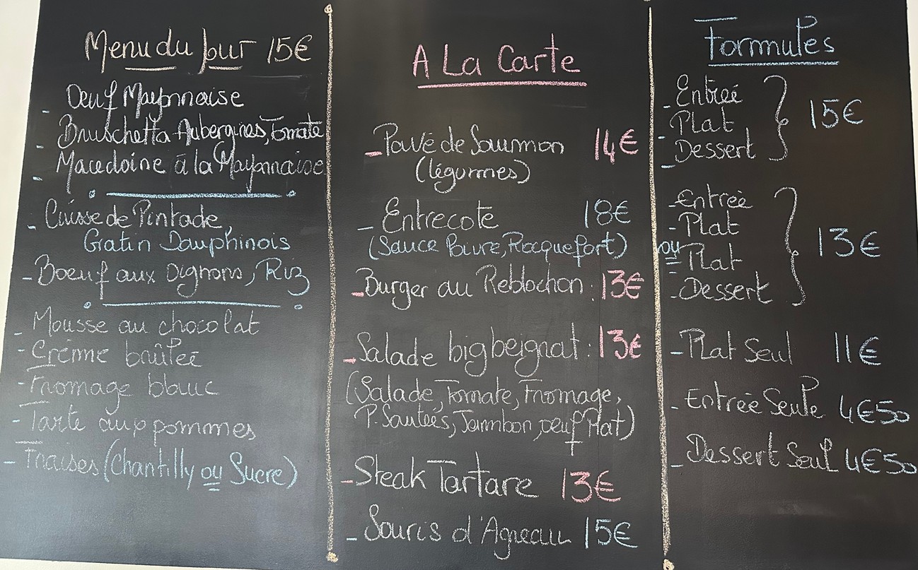 Le Gorki - Restaurant Bar Brasserie menu 1