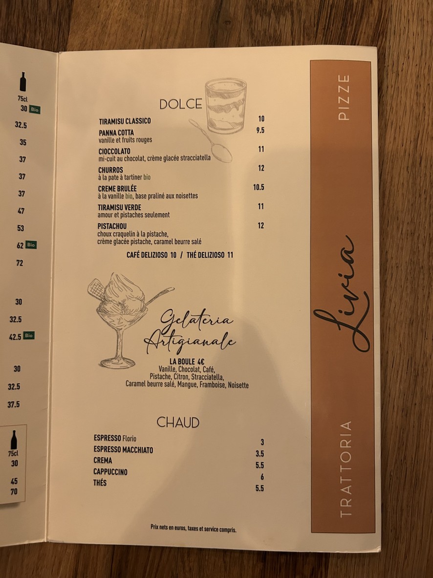 Little Italy menu 3