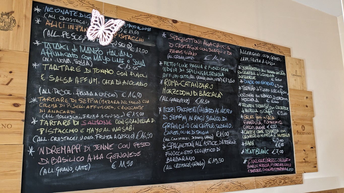 Aroma Flaminio menu 3