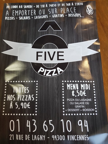 O PIZZA FIVE.