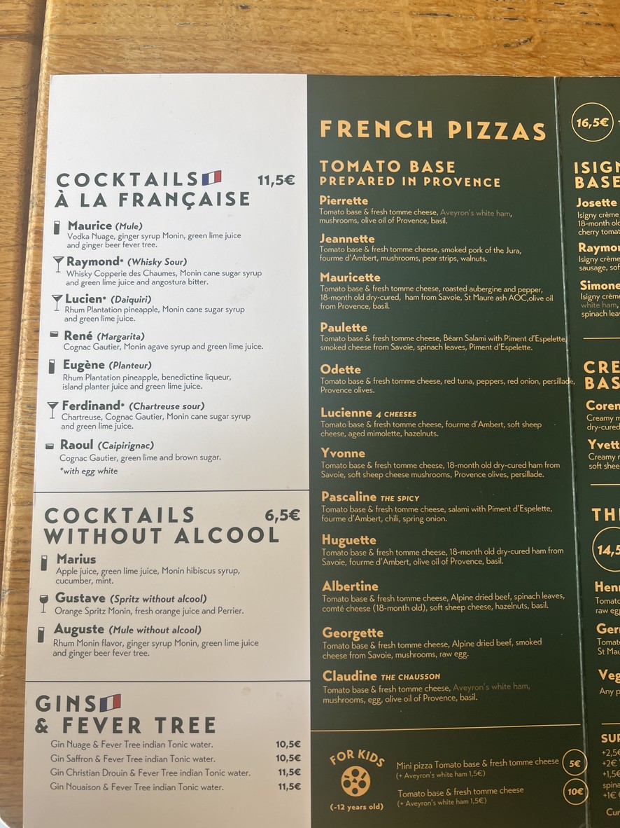 Oxymore menu 2