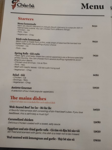 Chào bà restaurant