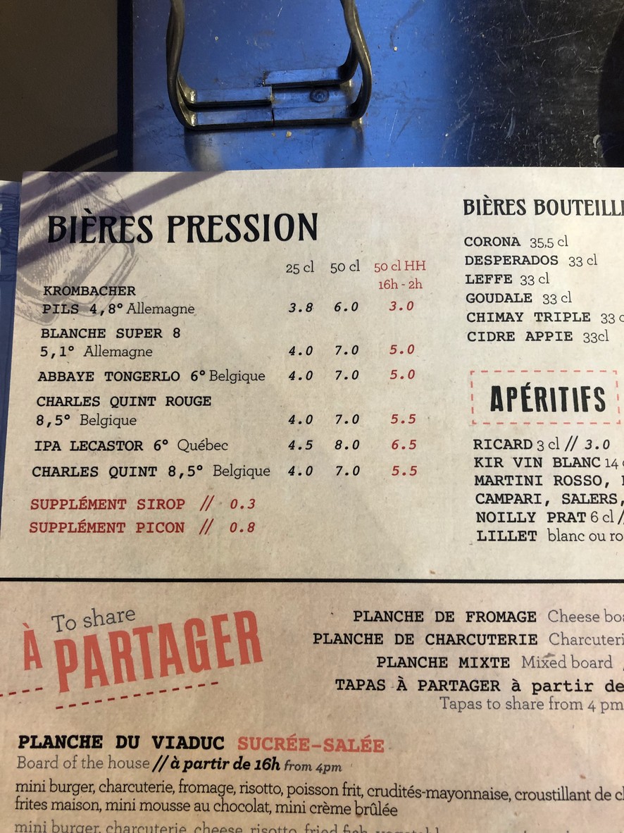 Le Viaduc menu 3