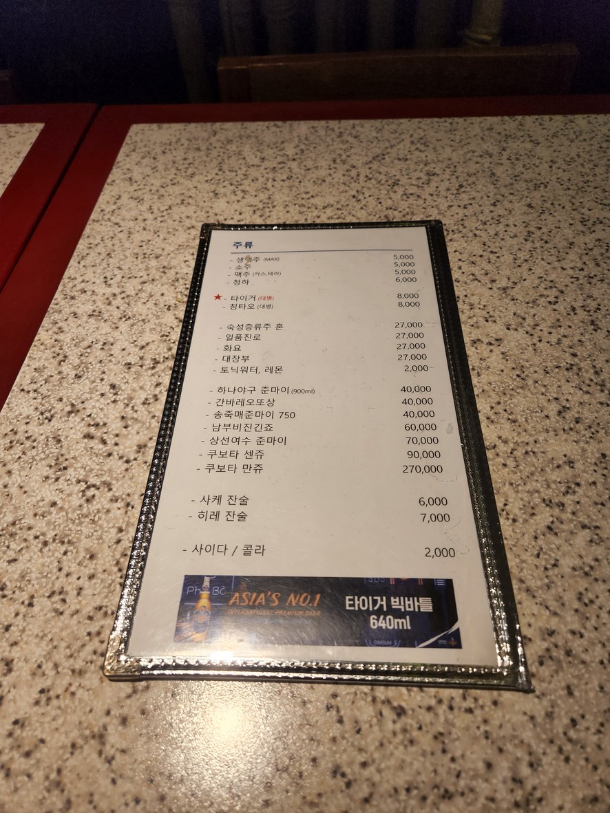 Sunsigdang menu 3