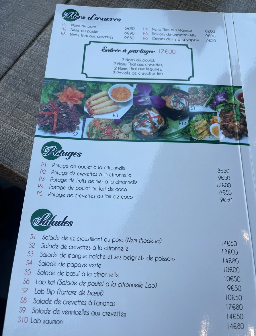 Champa Lao menu 1