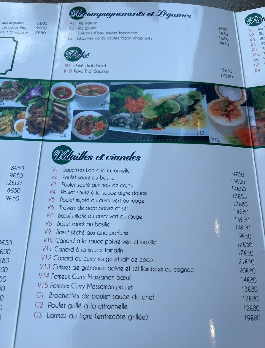 Champa Lao menu 2