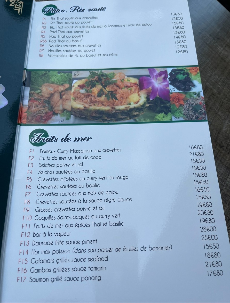 Champa Lao menu 3