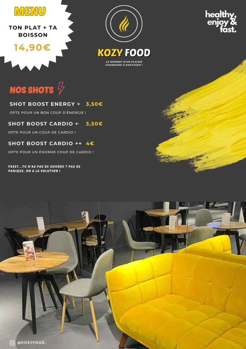 Kozy Food menu 4
