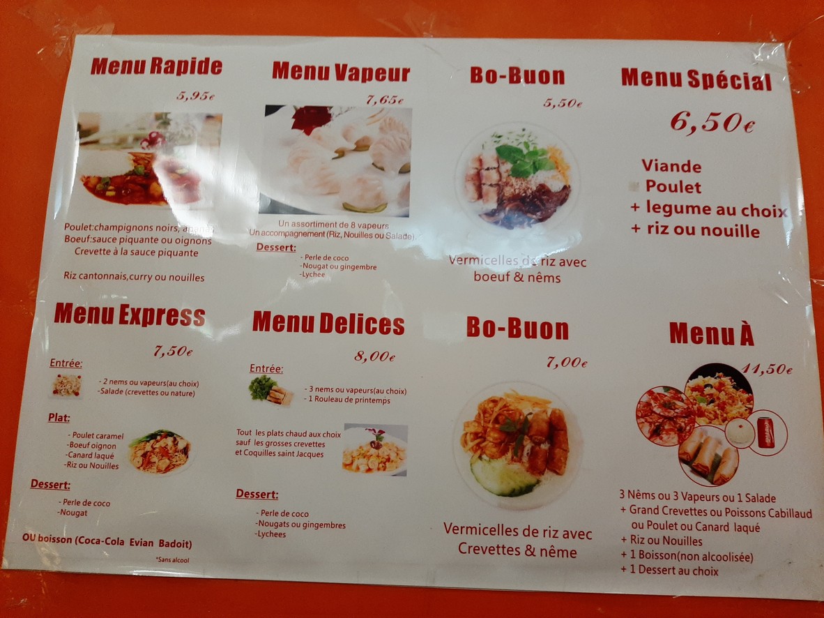 Xin Mao menu 1