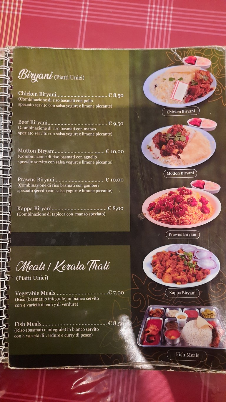 Kerala Restaurant - Indian(south) Cuisine menu 2