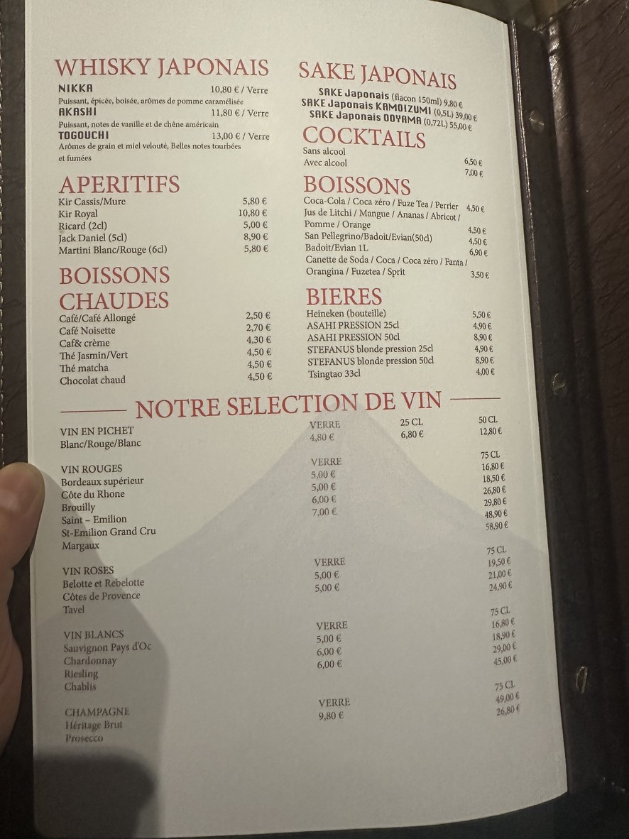 Sukiyaki menu 4