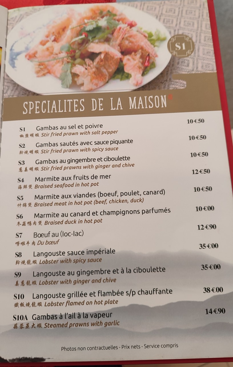 La Gran Muralla de Pekín menu 6