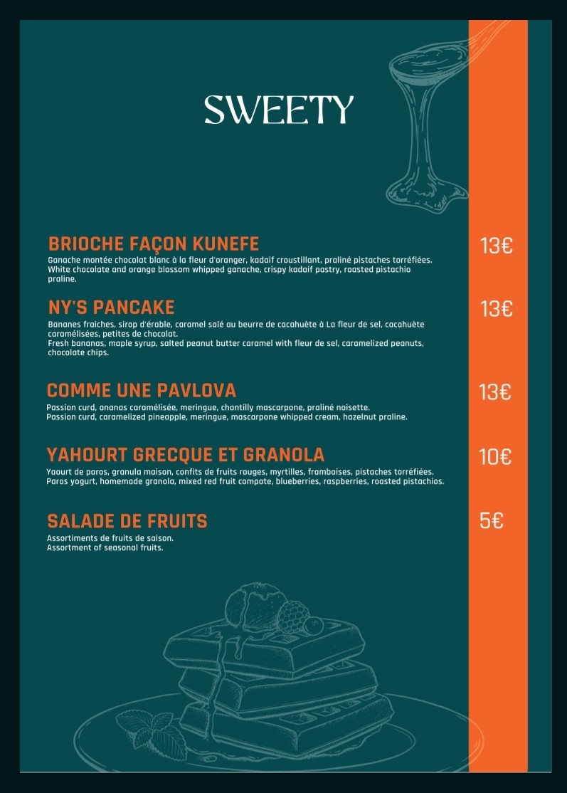 Brunchy Café Paris menu 3
