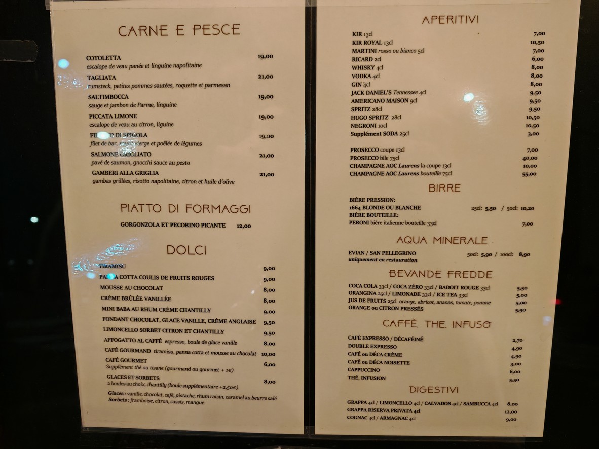 Da Moli menu 2