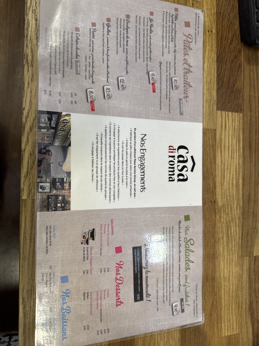Casa Di Roma menu 2