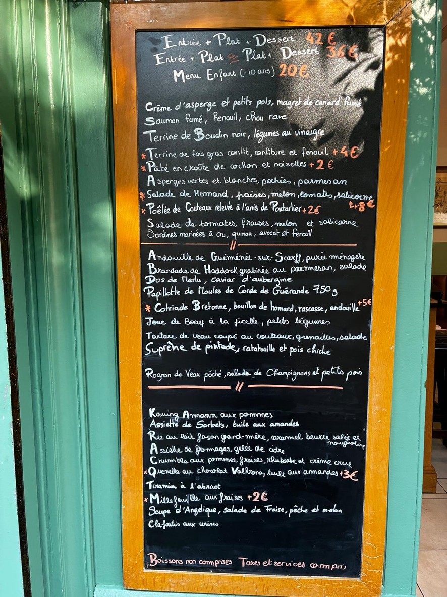 L'andouille menu 1