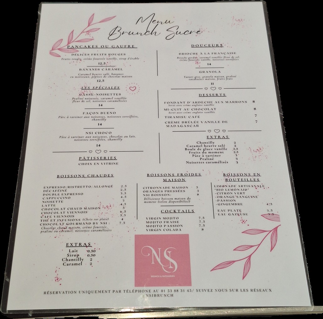 NSI BRUNCH menu 2