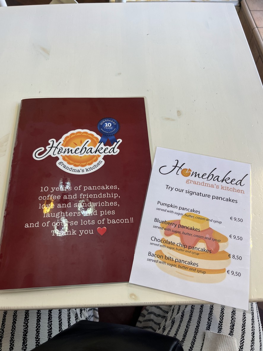 Homebaked Monteverde menu 1