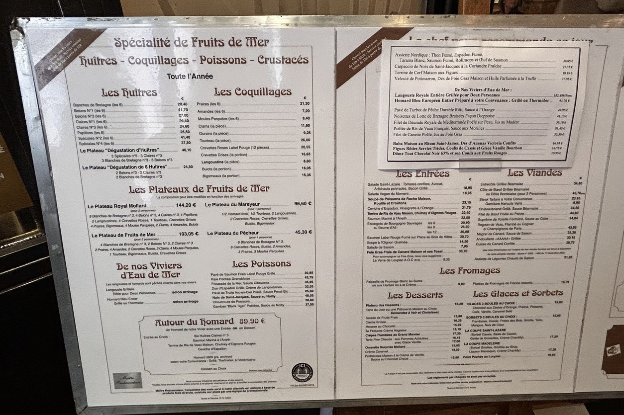 Mollard menu 1