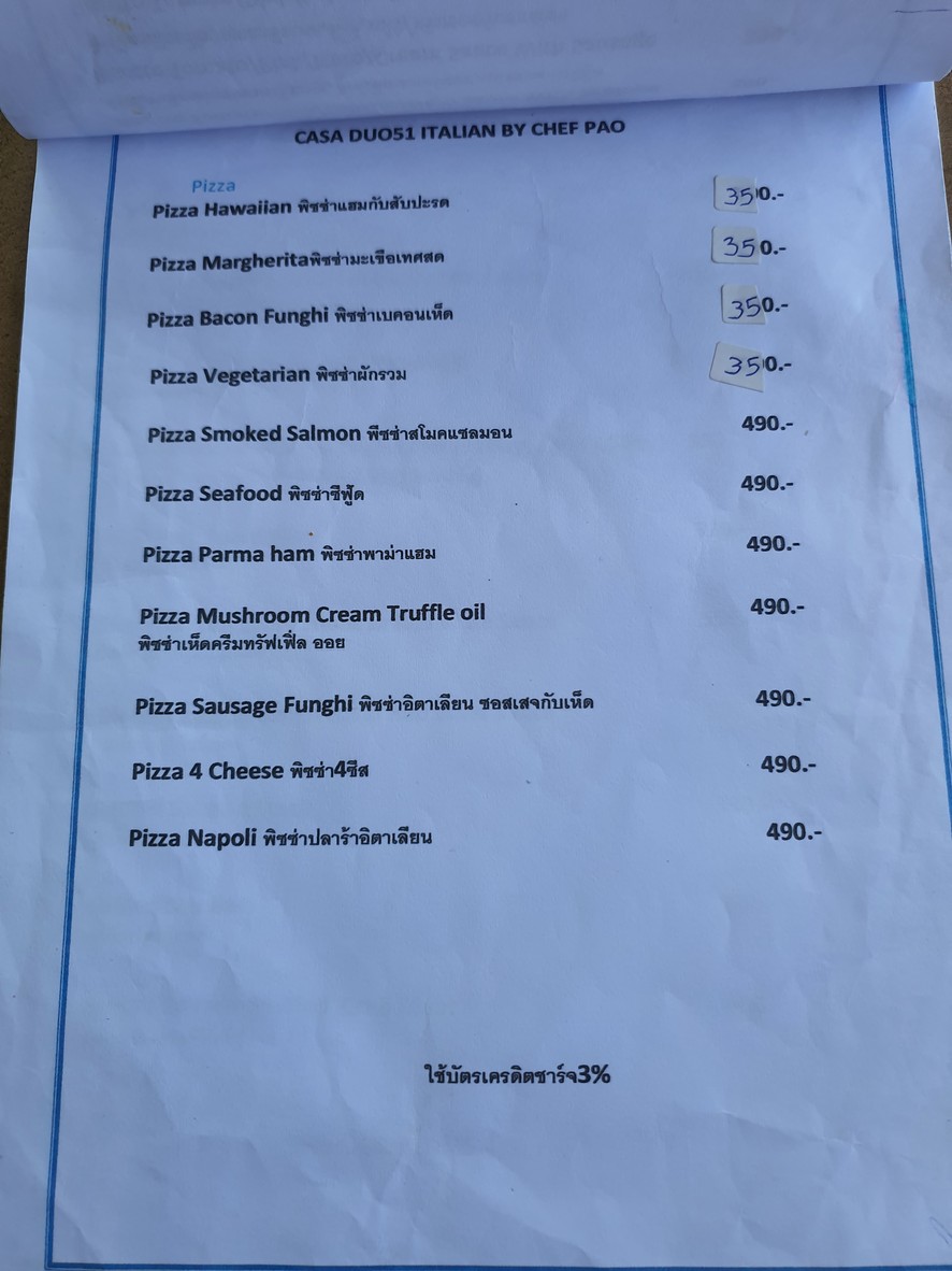 Chef Pao Italian Homemade menu 2
