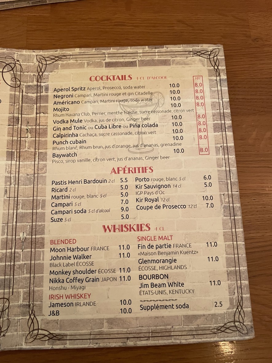 Brasserie Le Gay Lussac menu 4