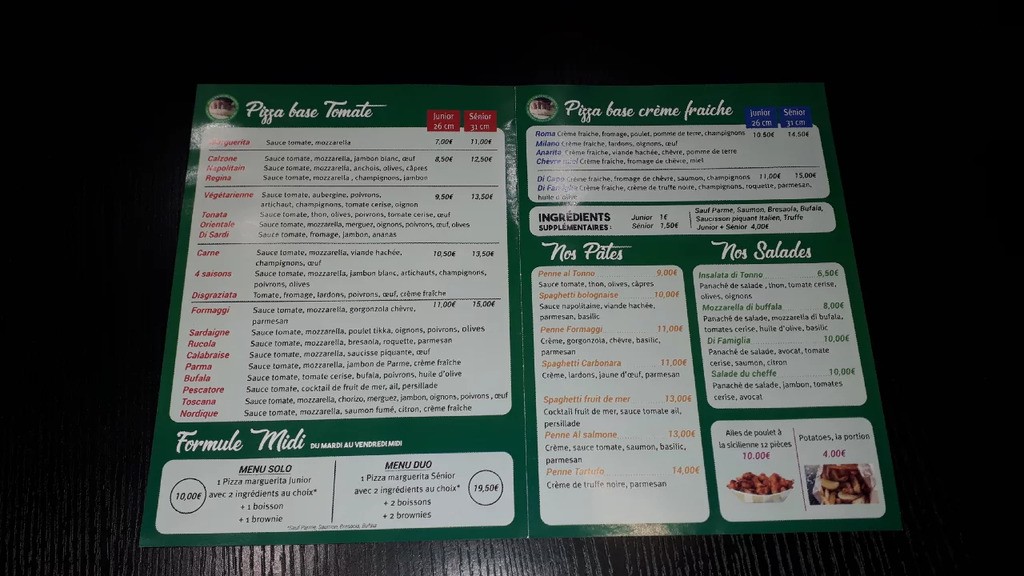 pizza di famiglia menu 2