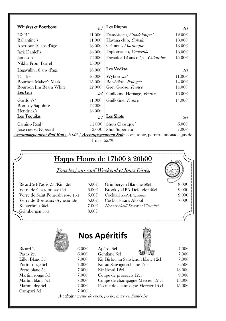 RESTAURANT LE TRÉSOR menu 7