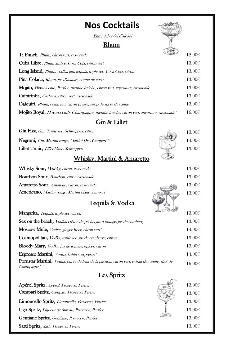 RESTAURANT LE TRÉSOR menu 8