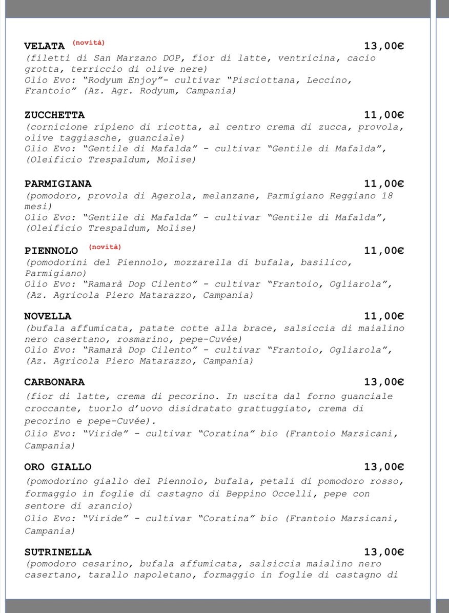 Pizzeria I Quintili Eur Montagnola menu 5