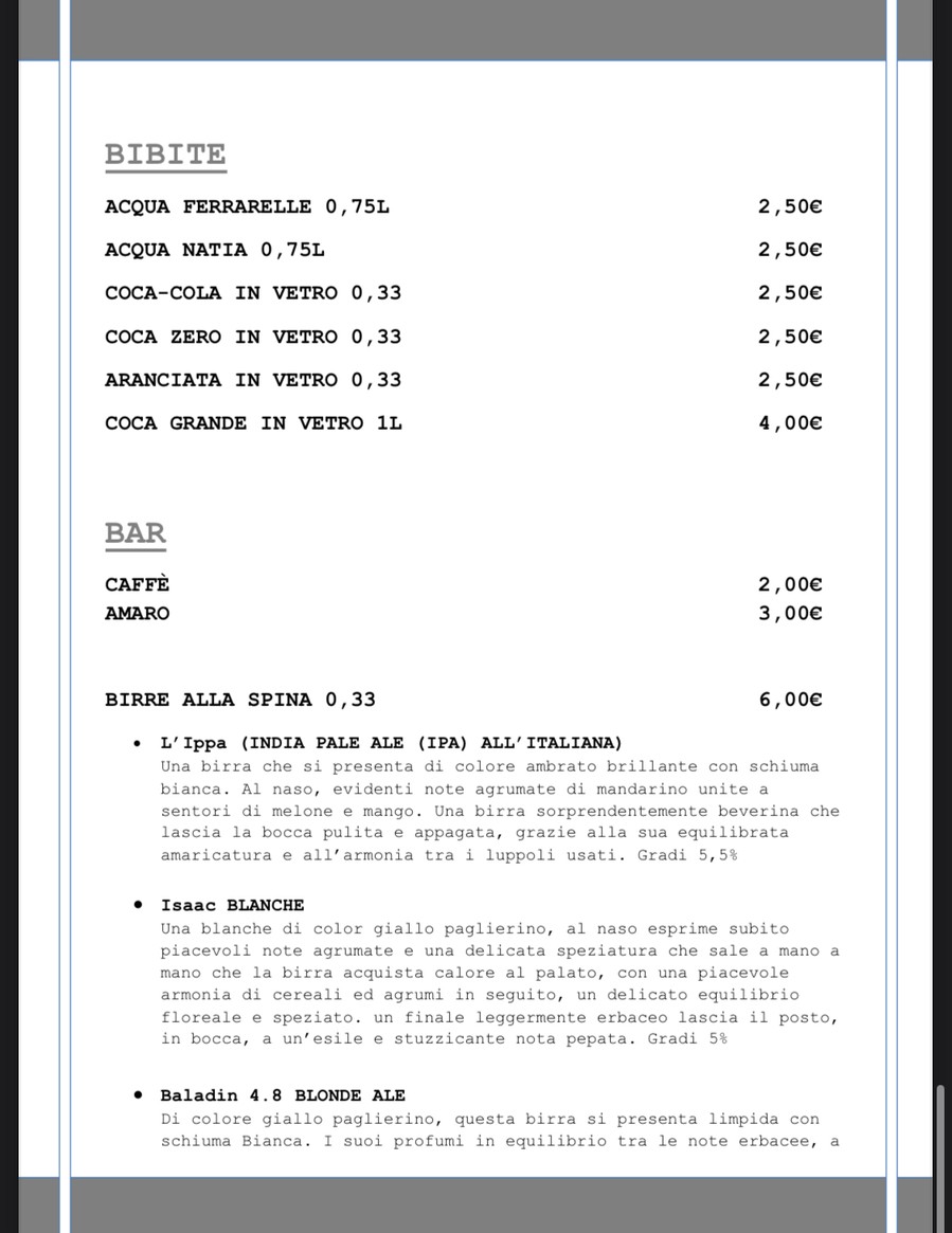 Pizzeria I Quintili Eur Montagnola menu 7