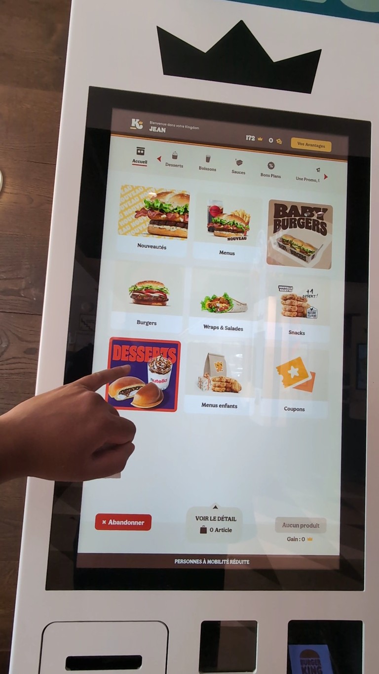 Burger King Paris menu 1