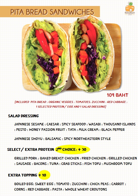 SALA BURI menu 2