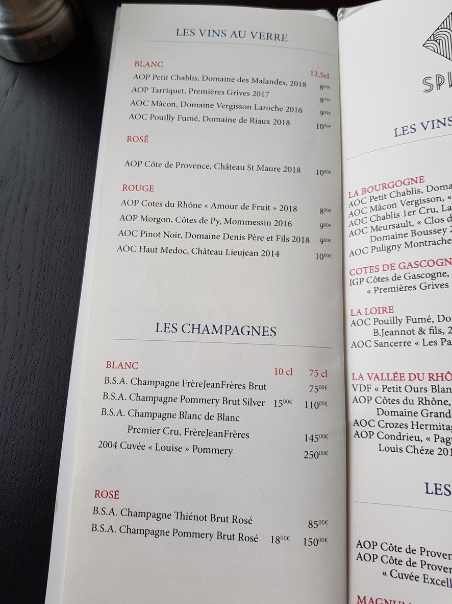 Chez Monix au Splash menu 4