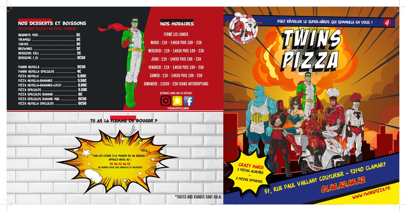 Twins Pizza menu 2
