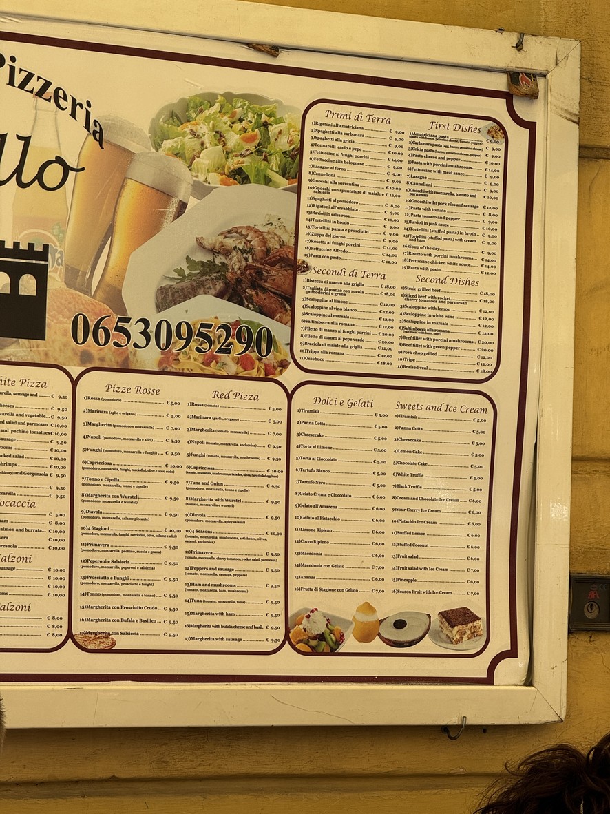 Ristorante Pizzeria Castello menu 1