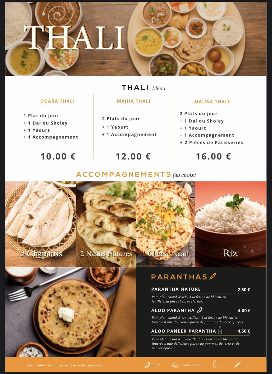 Apna Punjab Restaurant 100% Végétarien menu 3