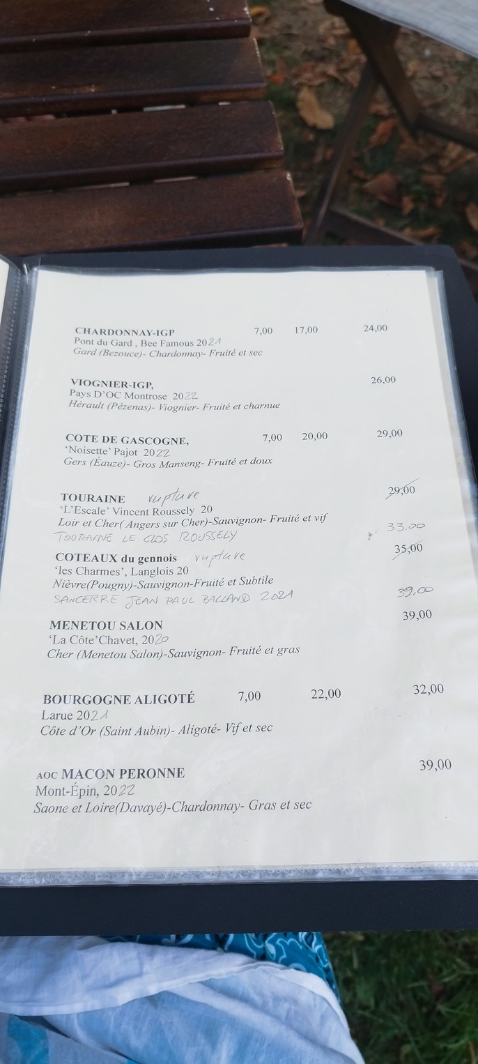 Caracole menu 4