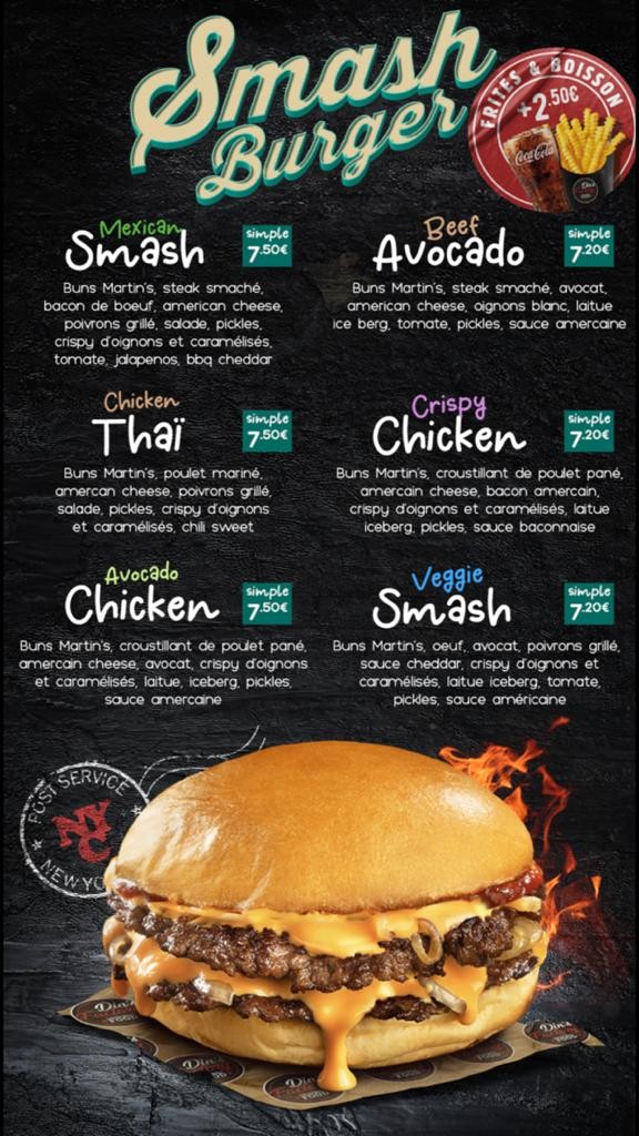 Din’s factory menu 1