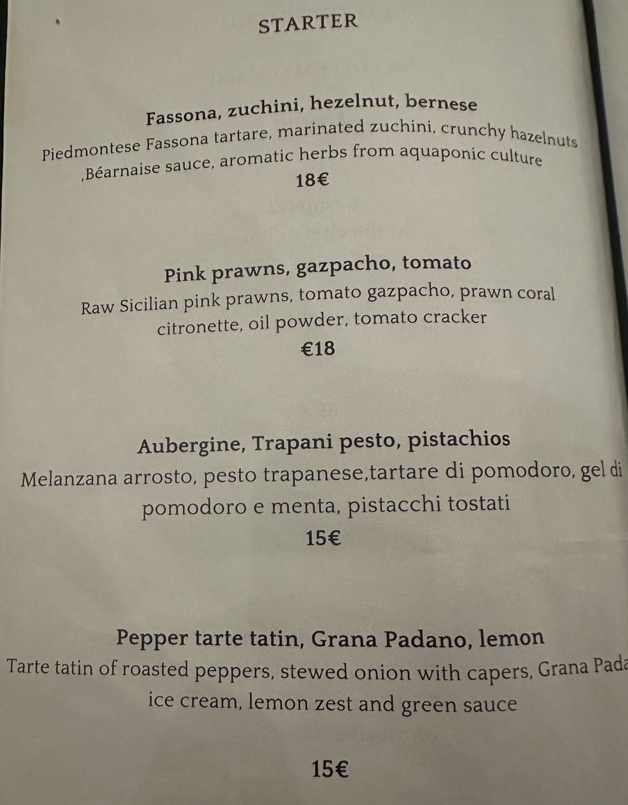 Bottega Tredici menu 2