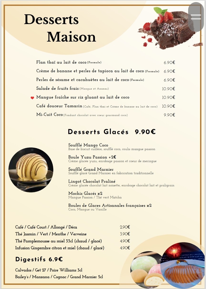 Tamarindo menu 6