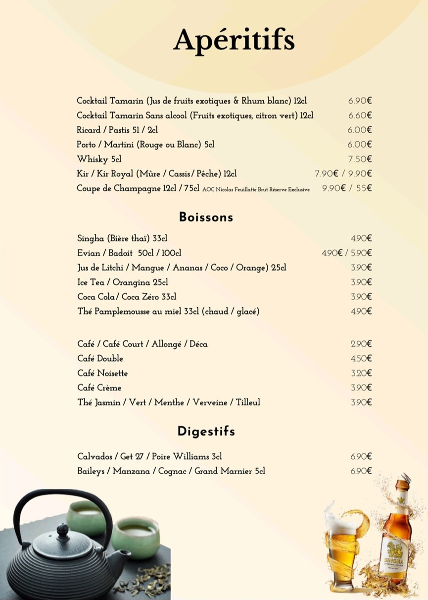 Tamarindo menu 7